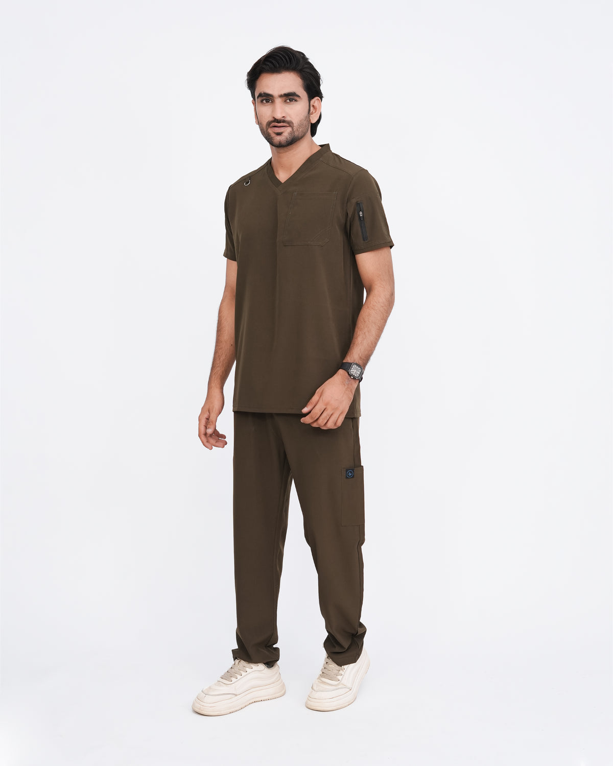 Dark Olive Men's Prestige™ Scrubs Set