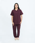 Deep Maroon Women's Prestige™ Scrubs Set