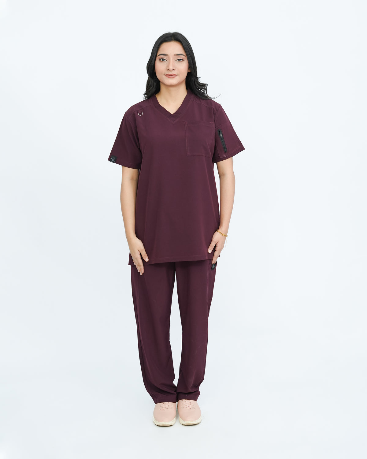 Deep Maroon Women's Prestige™ Scrubs Set