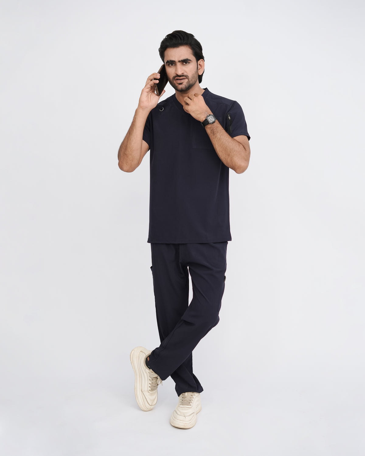 Midnight Navy Men's Prestige™ Scrubs Set