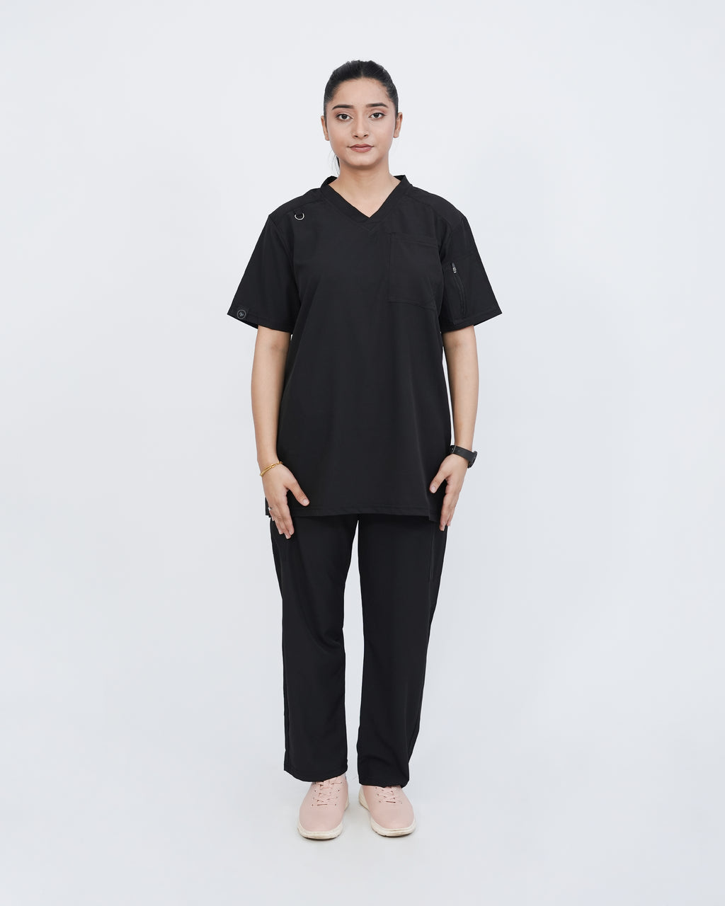 Onyx Black Women's Prestige™ Scrubs Set