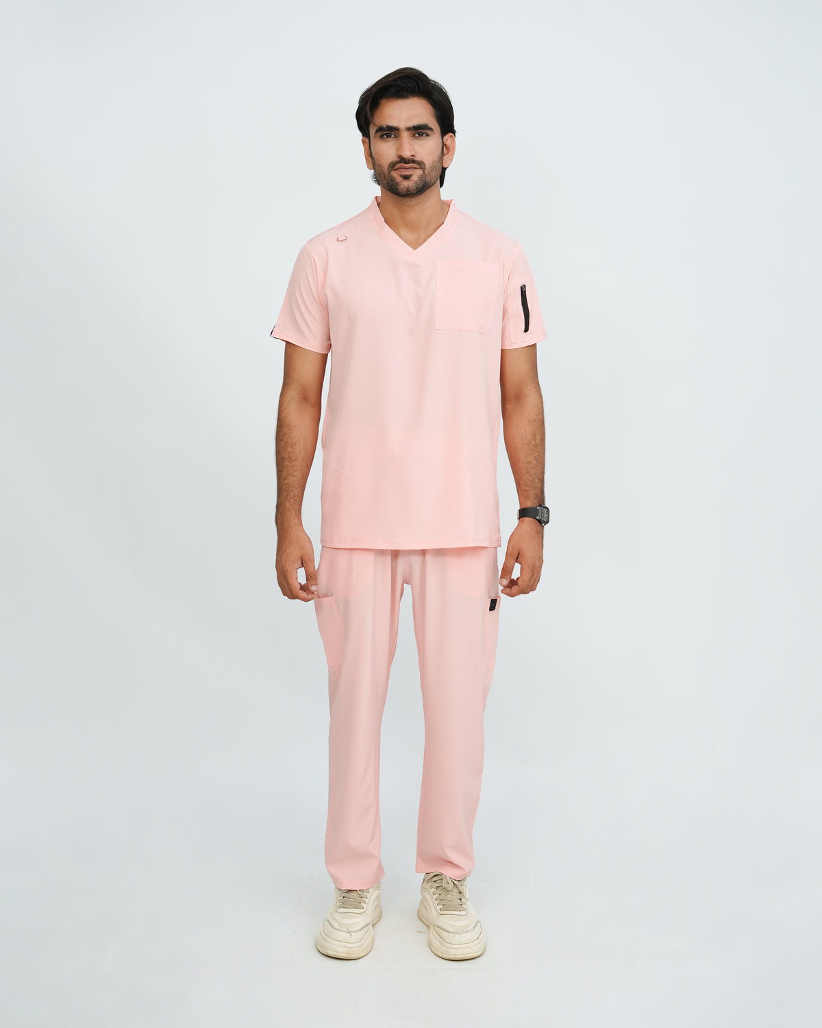 Pastel Pink Men's Prestige™ Scrubs Set