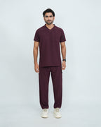 Deep Maroon Men's Prestige™ Scrubs Set