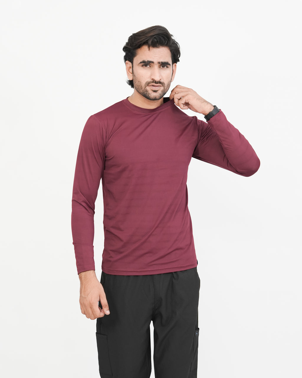 Deep Maroon Men's Executive™ Under Scrubs