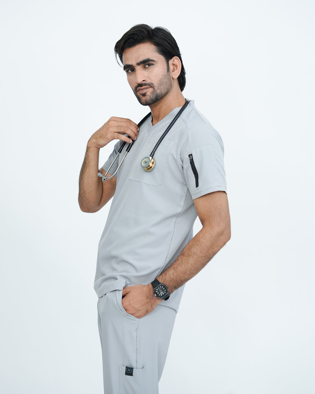 Slate Gray Men's Prestige™ Scrubs Set