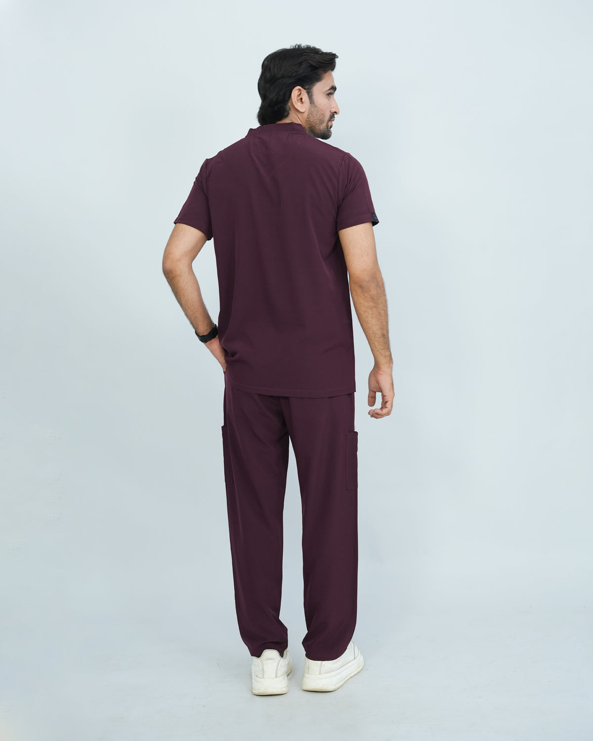 Deep Maroon Men's Prestige™ Scrubs Set