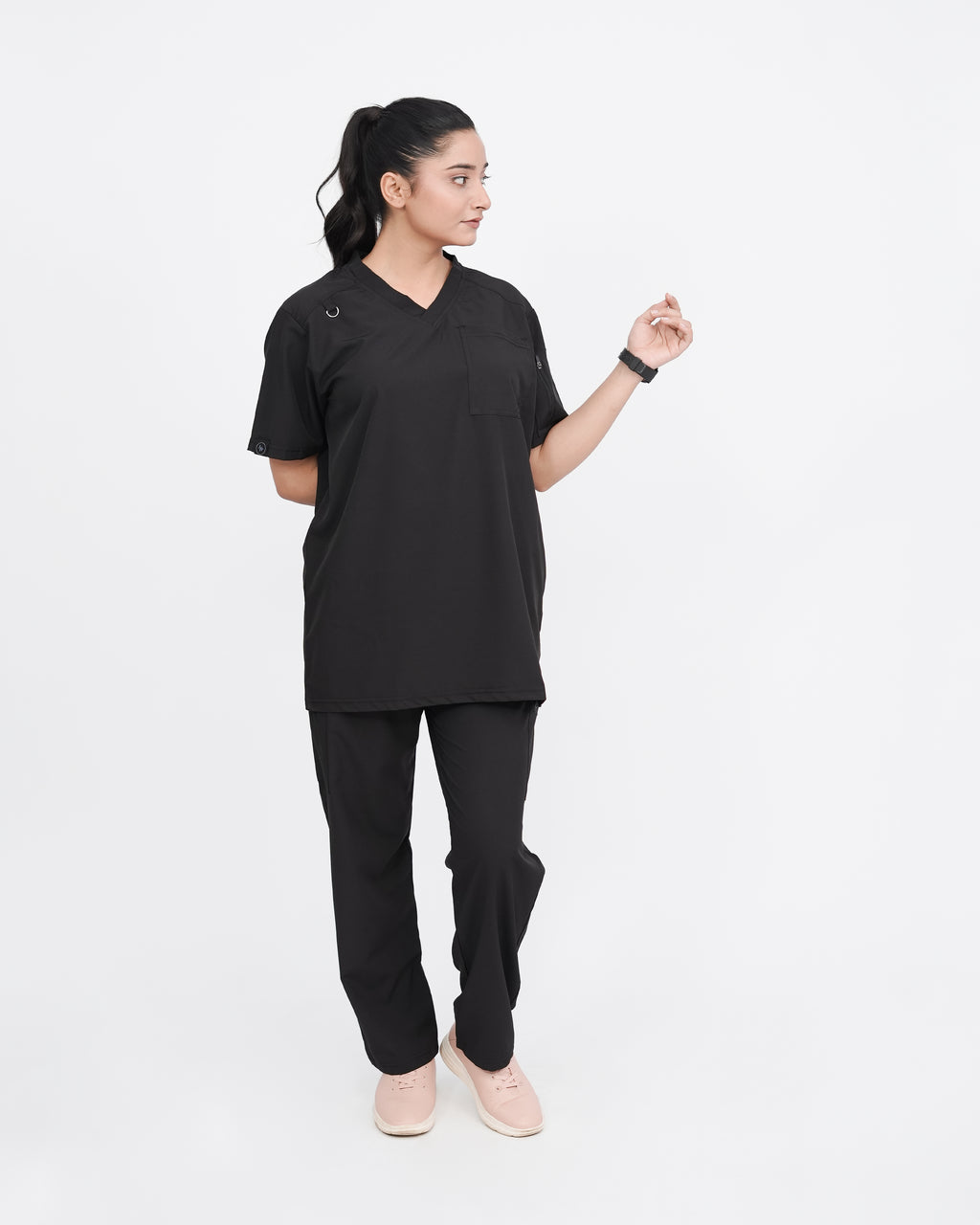 Onyx Black Women's Prestige™ Scrubs Set