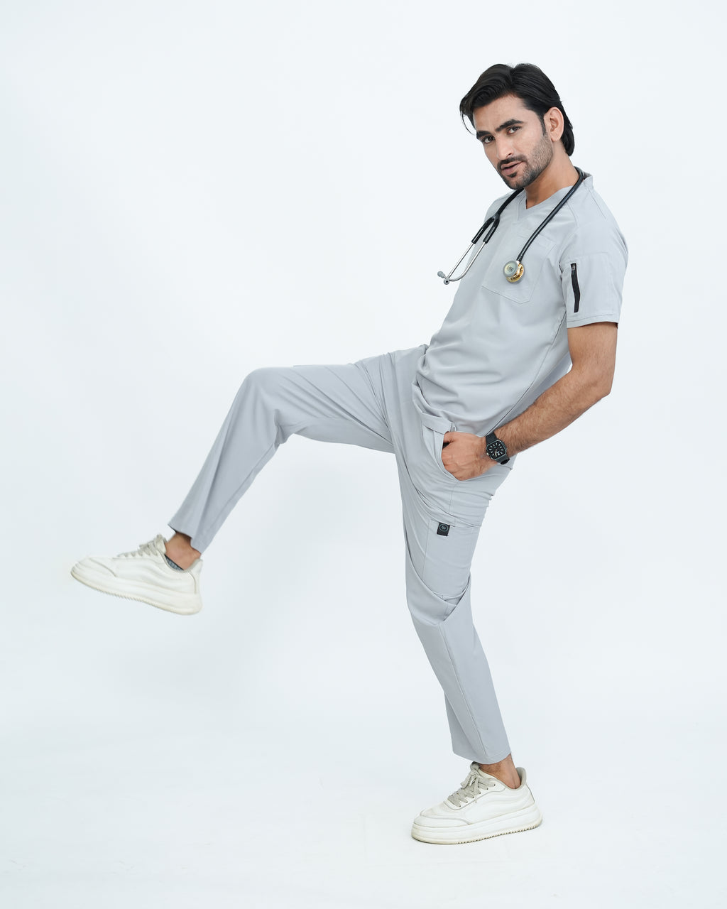 Slate Gray Men's Prestige™ Scrubs Set