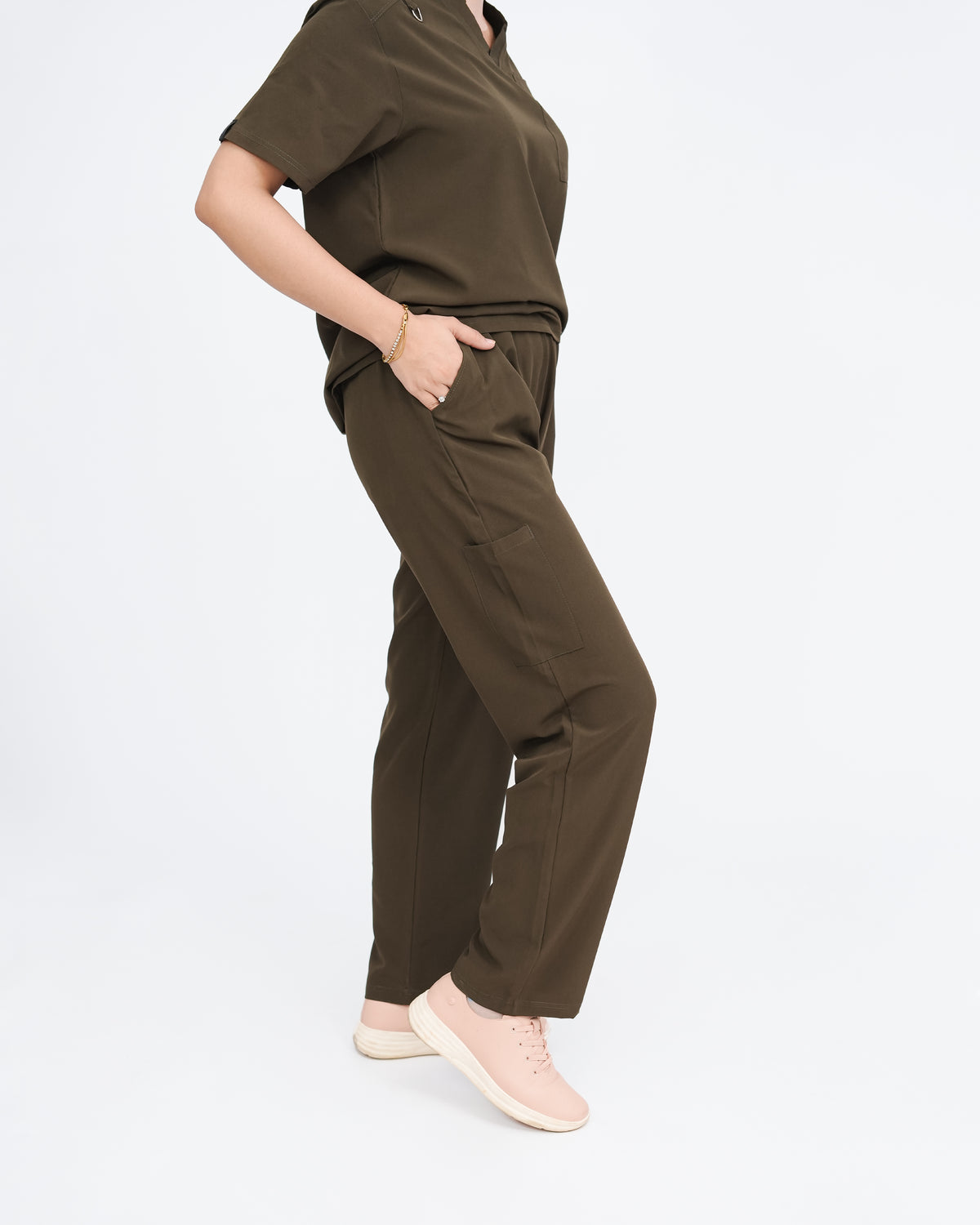 Dark Olive Women's Prestige™ Scrubs Set