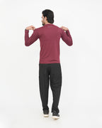 Deep Maroon Men's Executive™ Under Scrubs