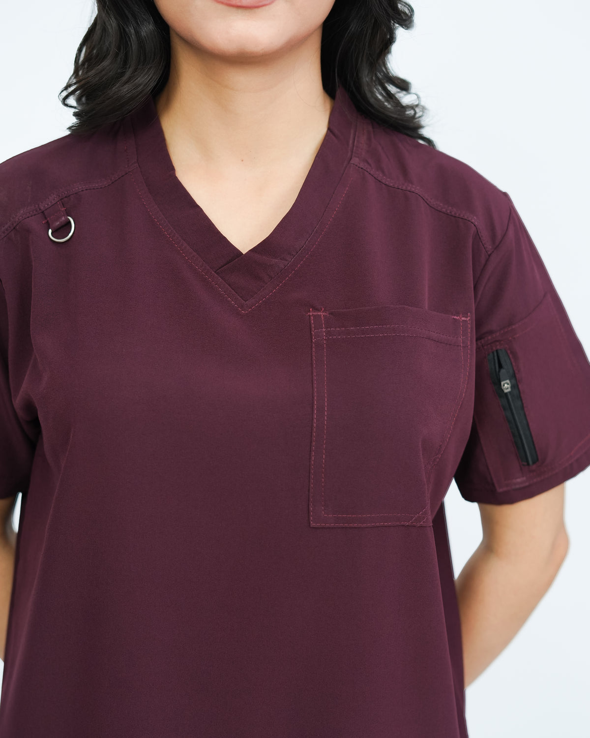 Deep Maroon Women's Prestige™ Scrubs Set