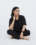 Onyx Black Women's Prestige™ Scrubs Set