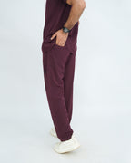 Deep Maroon Men's Prestige™ Scrubs Set