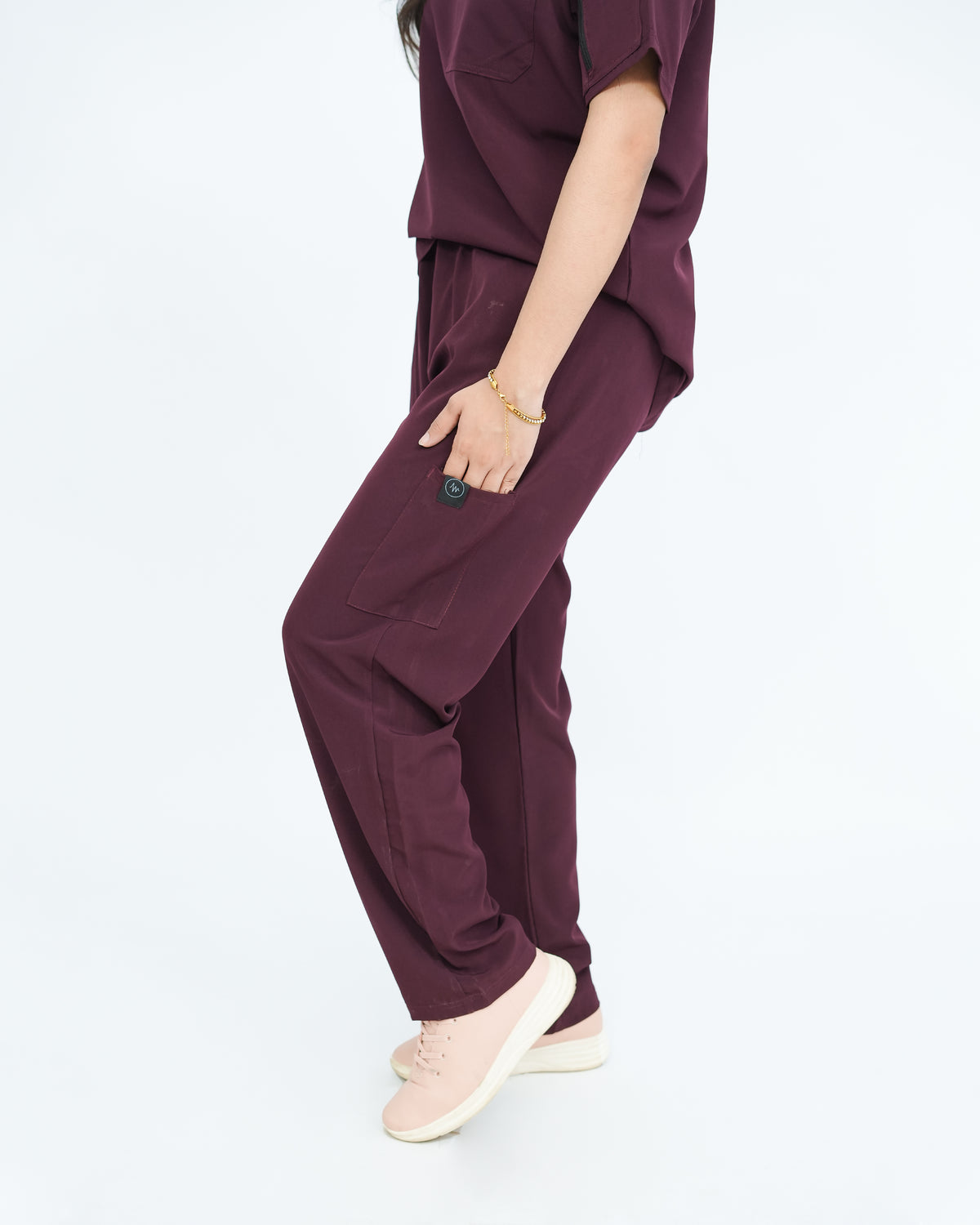 Deep Maroon Women's Prestige™ Scrubs Set