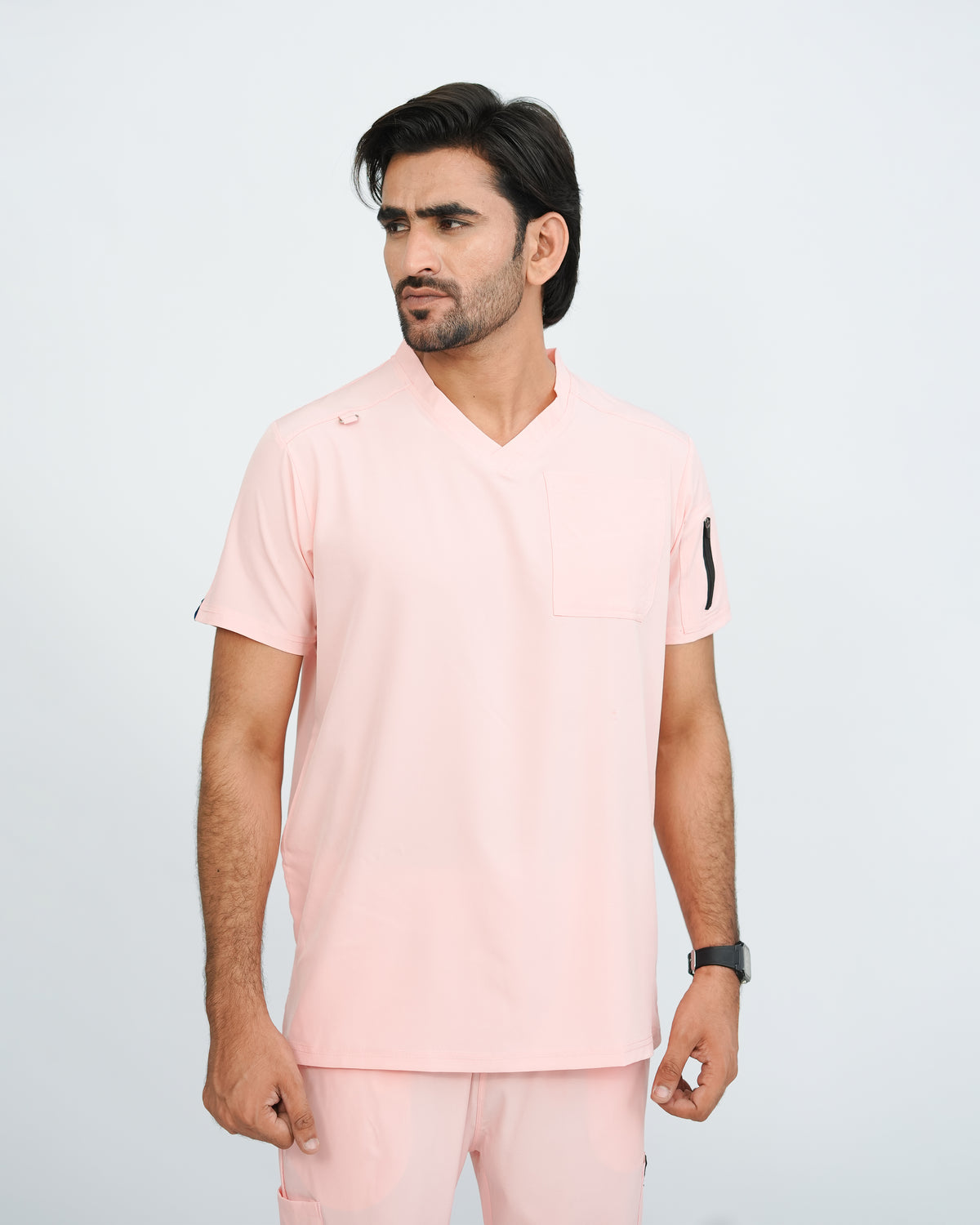 Pastel Pink Men's Prestige™ Scrubs Set