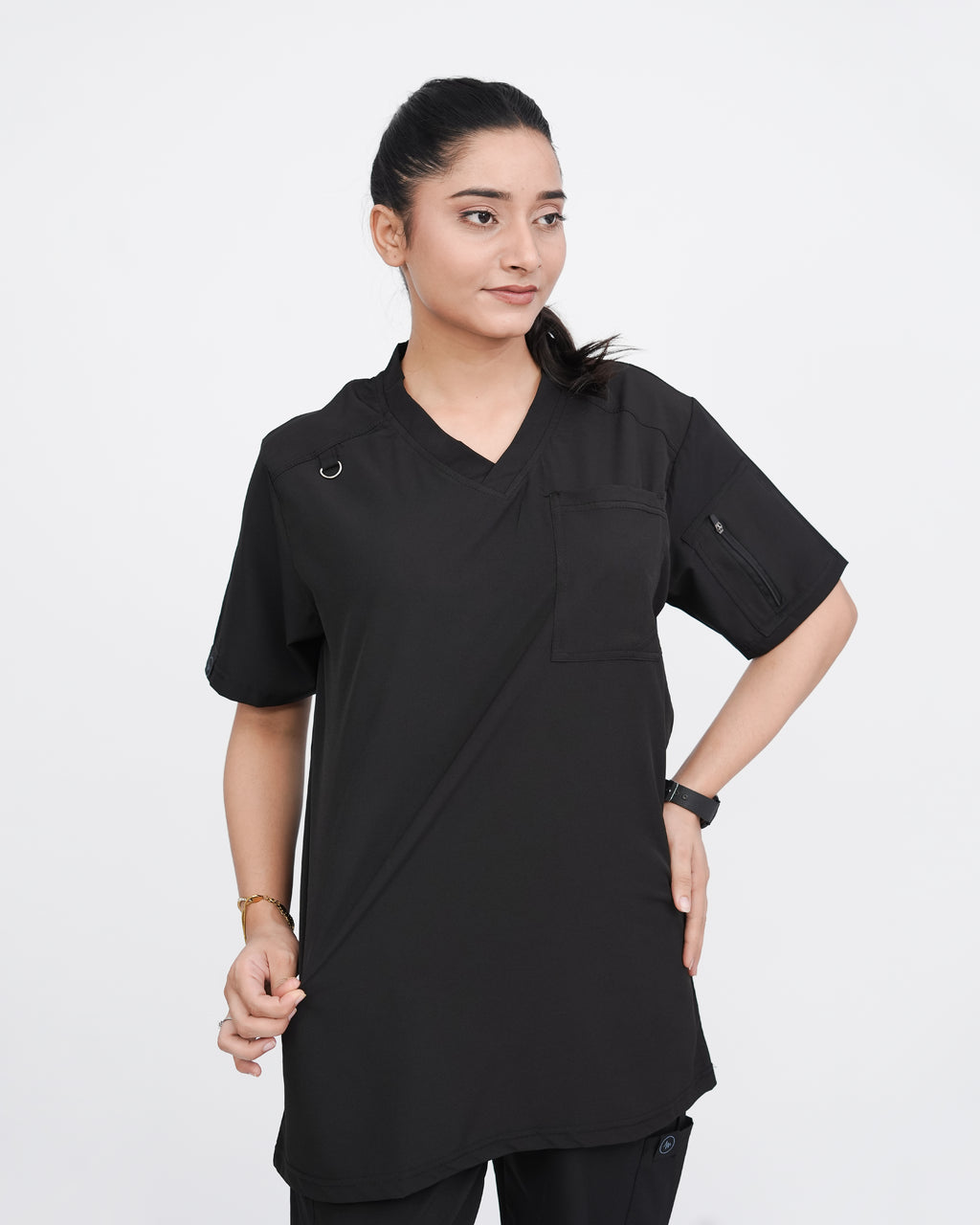 Onyx Black Women's Prestige™ Scrubs Set