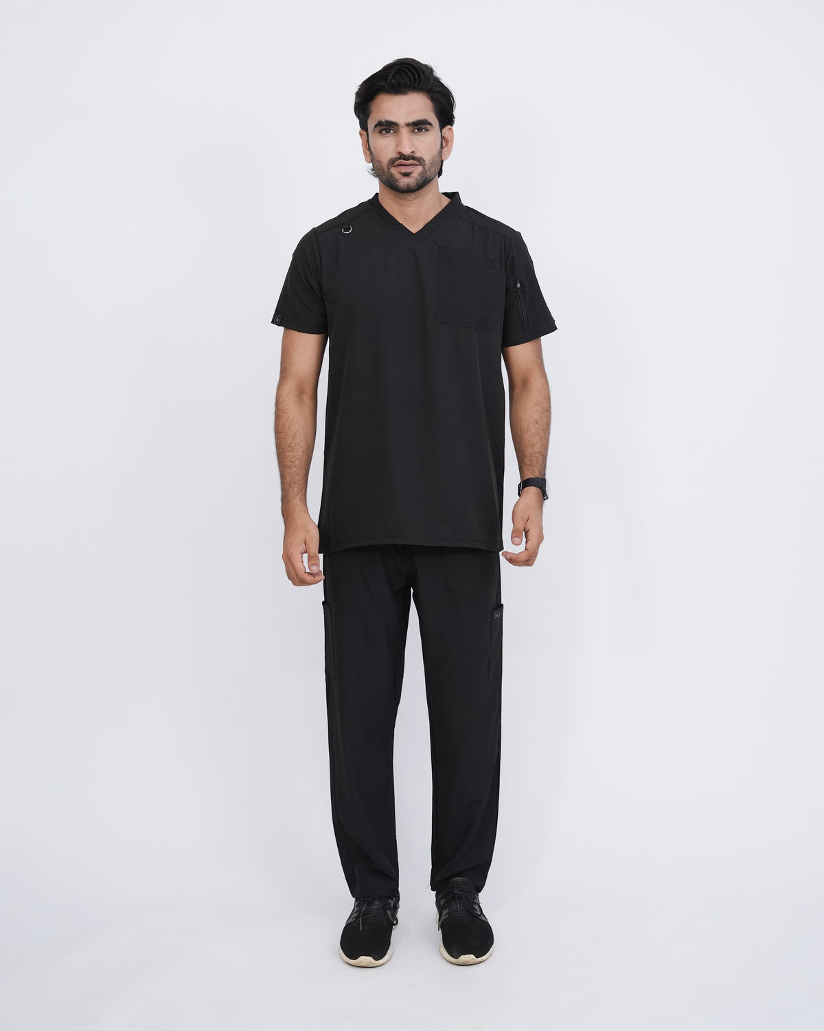 Onyx Black Men's Prestige™ Scrubs Set