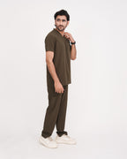 Dark Olive Men's Prestige™ Scrubs Set