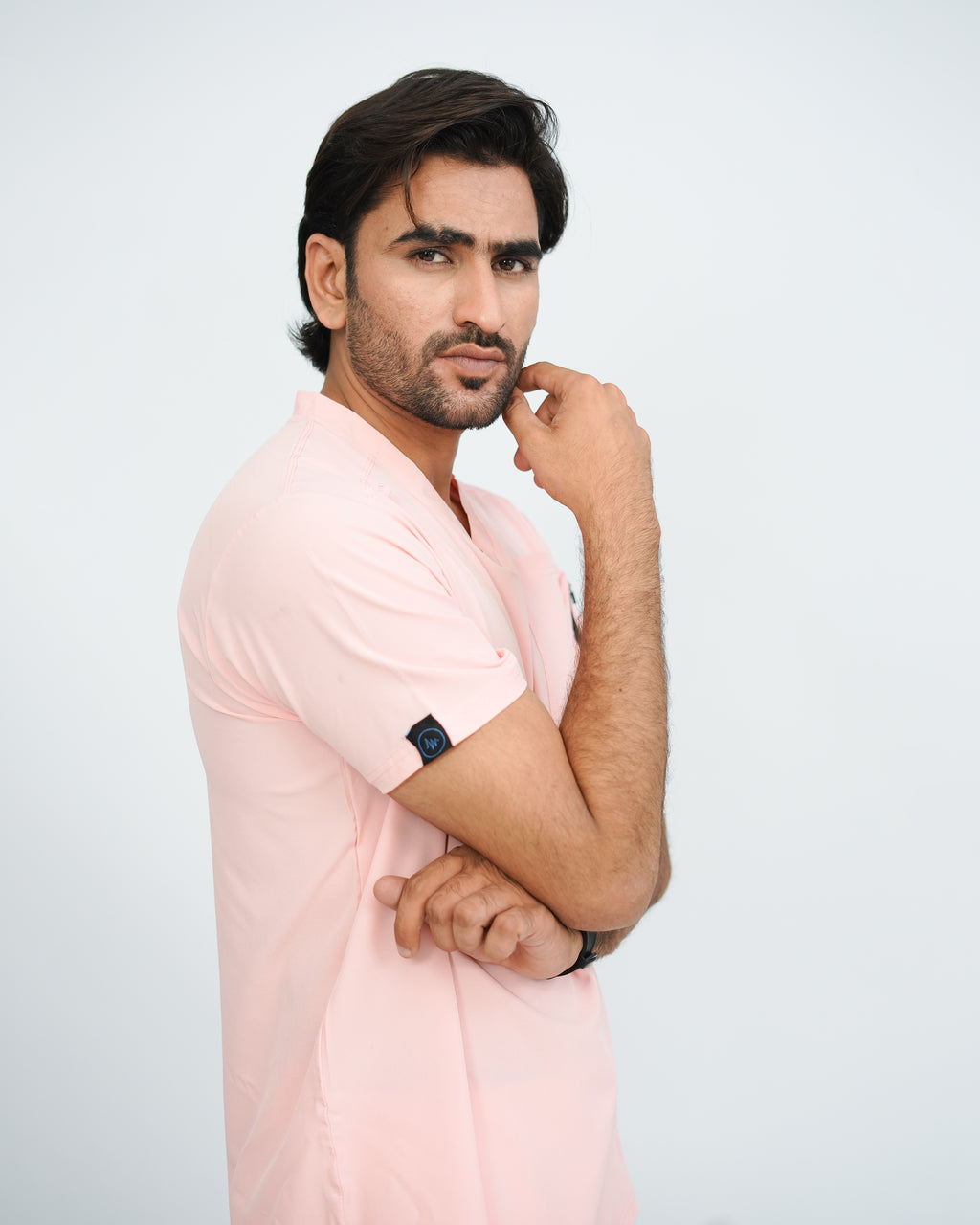 Pastel Pink Men's Prestige™ Scrubs Set