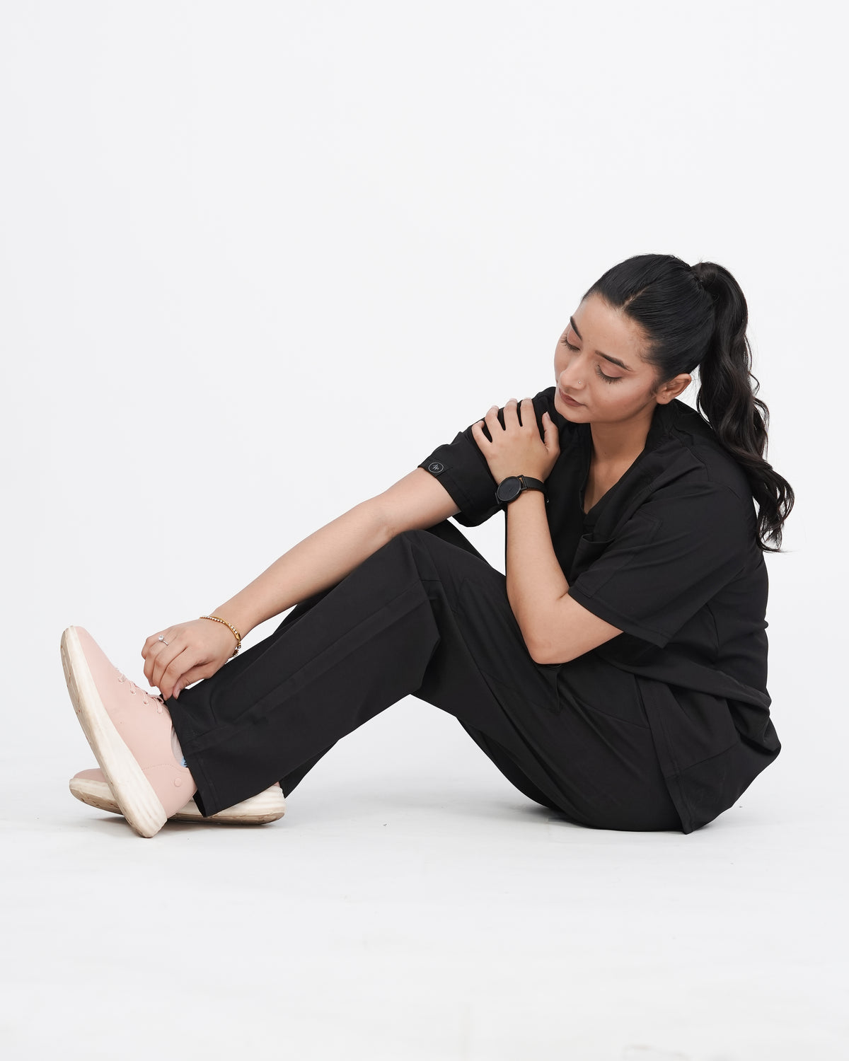 Onyx Black Women's Prestige™ Scrubs Set
