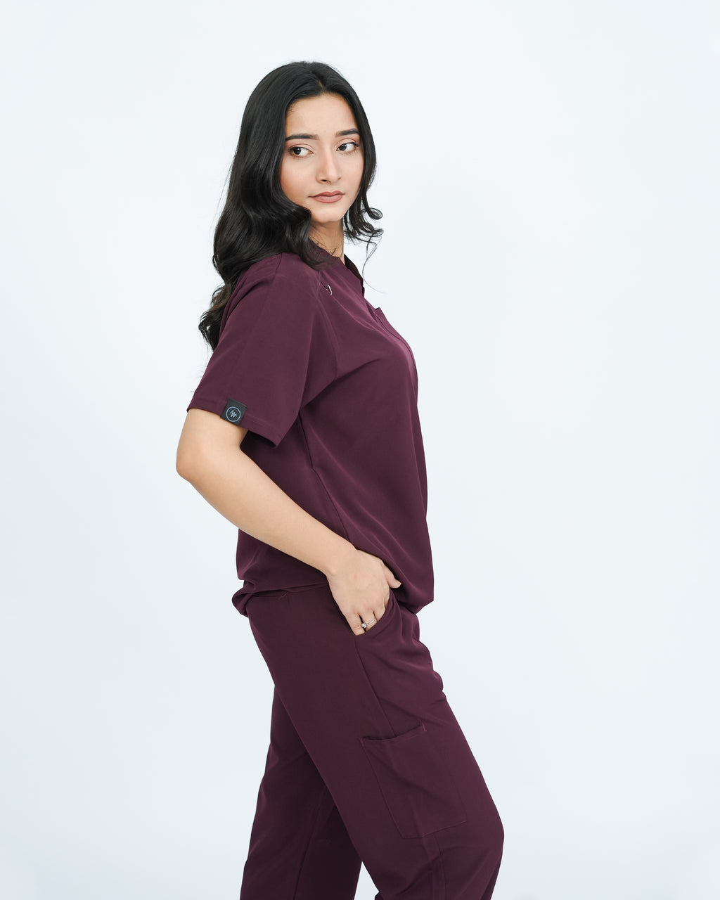 Deep Maroon Women's Prestige™ Scrubs Set