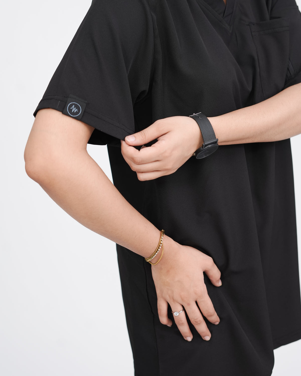 Onyx Black Women's Prestige™ Scrubs Set
