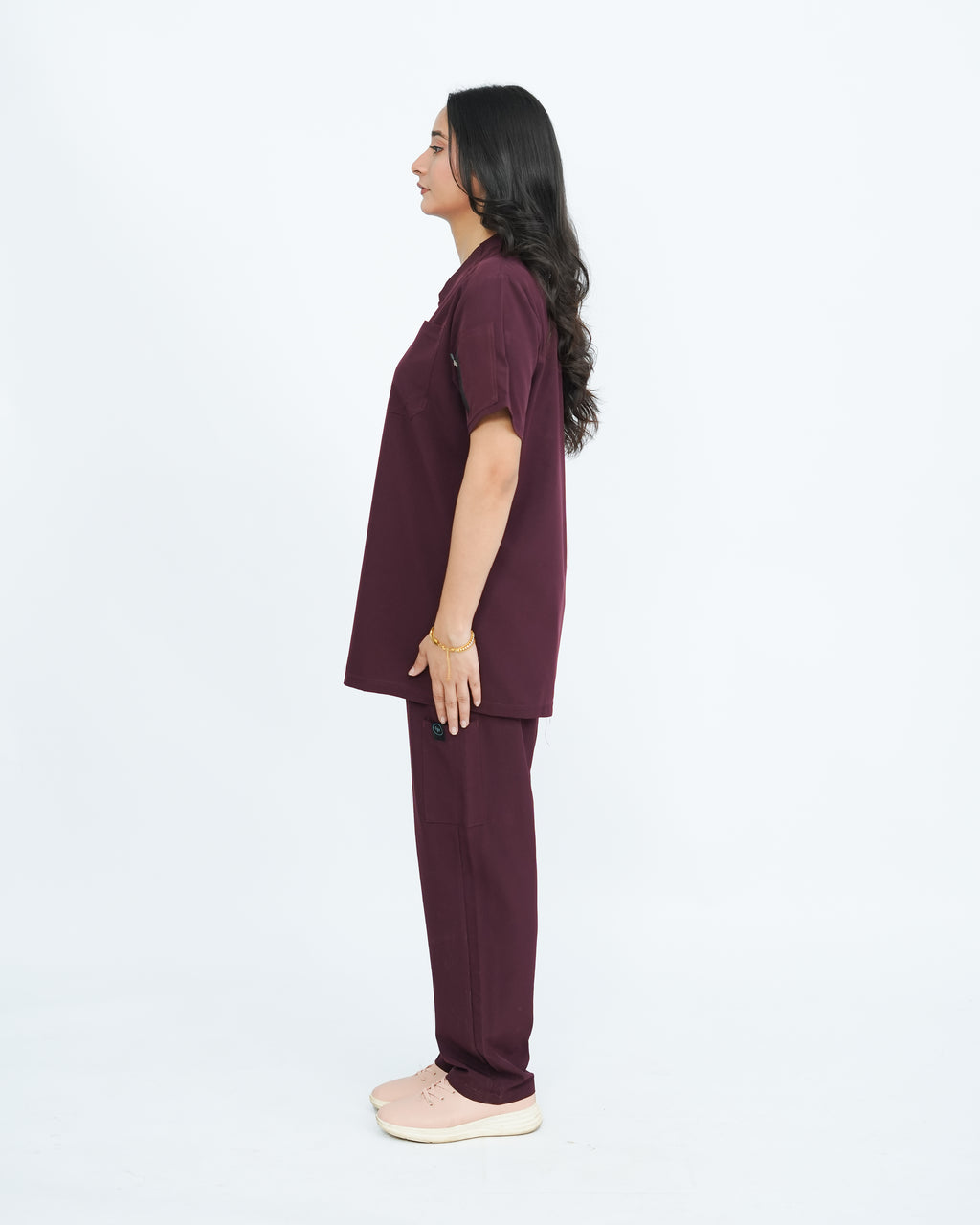 Deep Maroon Women's Prestige™ Scrubs Set