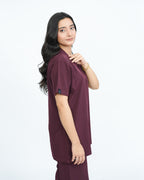 Deep Maroon Women's Prestige™ Scrubs Set